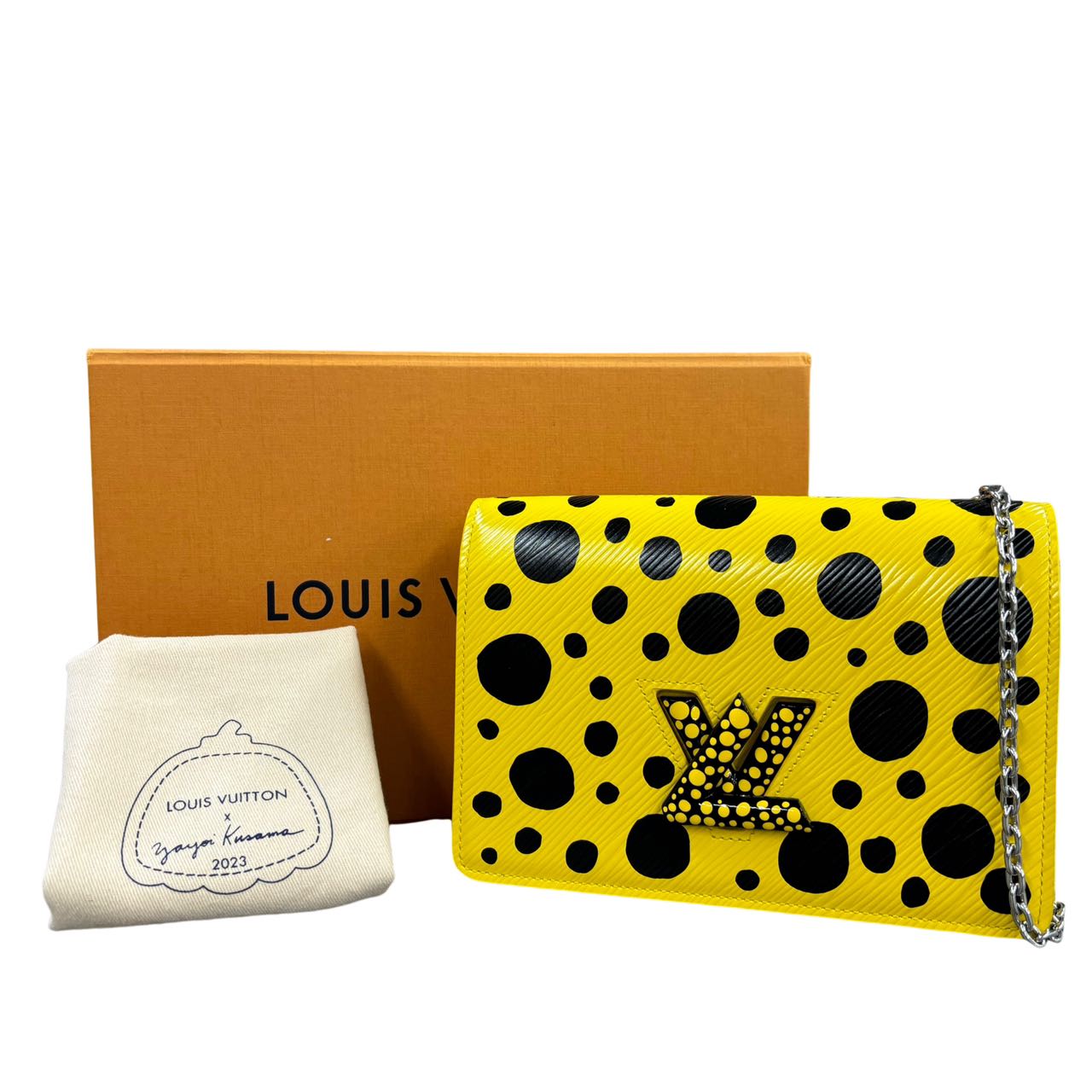 LOUIS VUITTON <br>Portefeuille à chaîne avec ceinture torsadée Yayoi Kusama