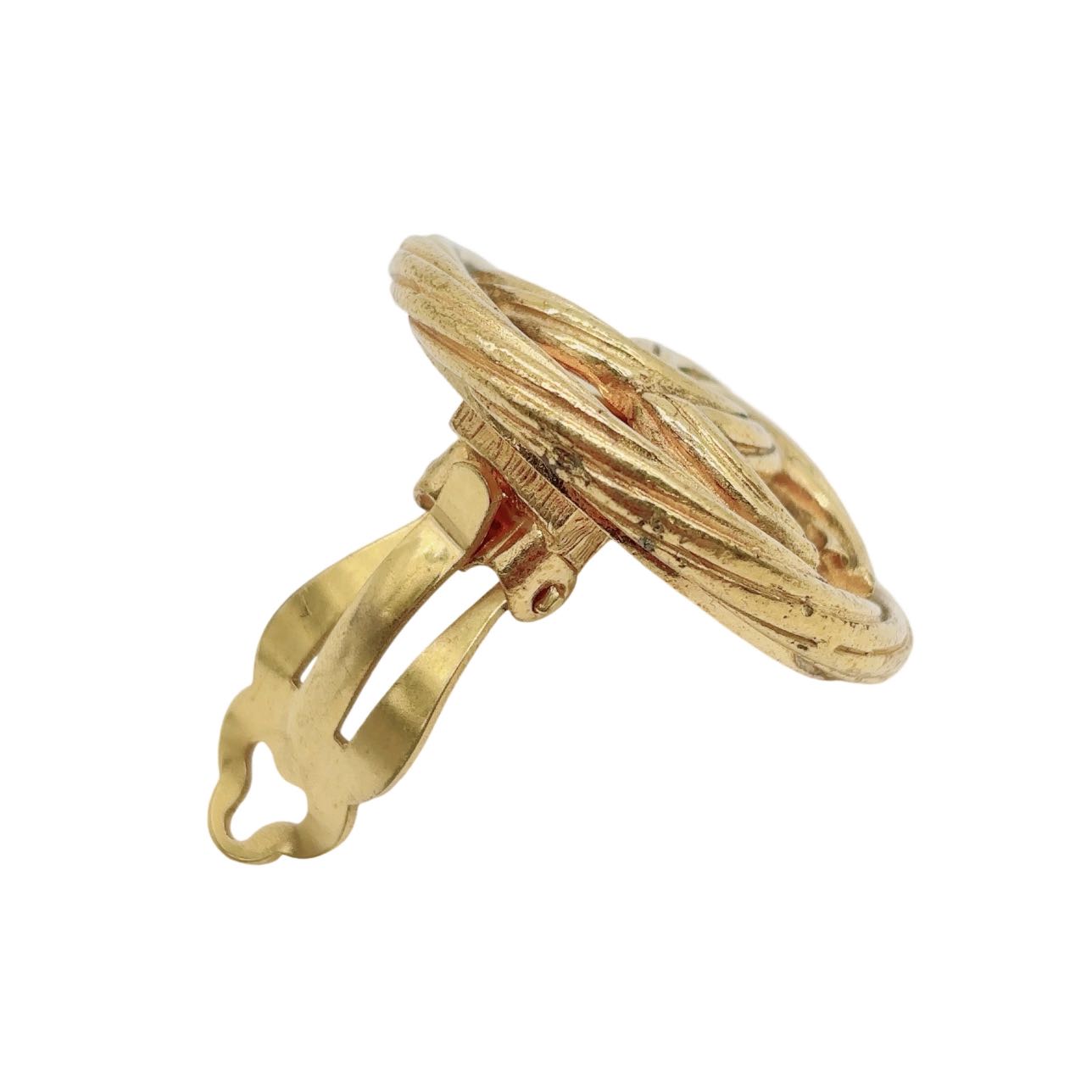 CHANEL<br> Boucles d'oreilles CC Or