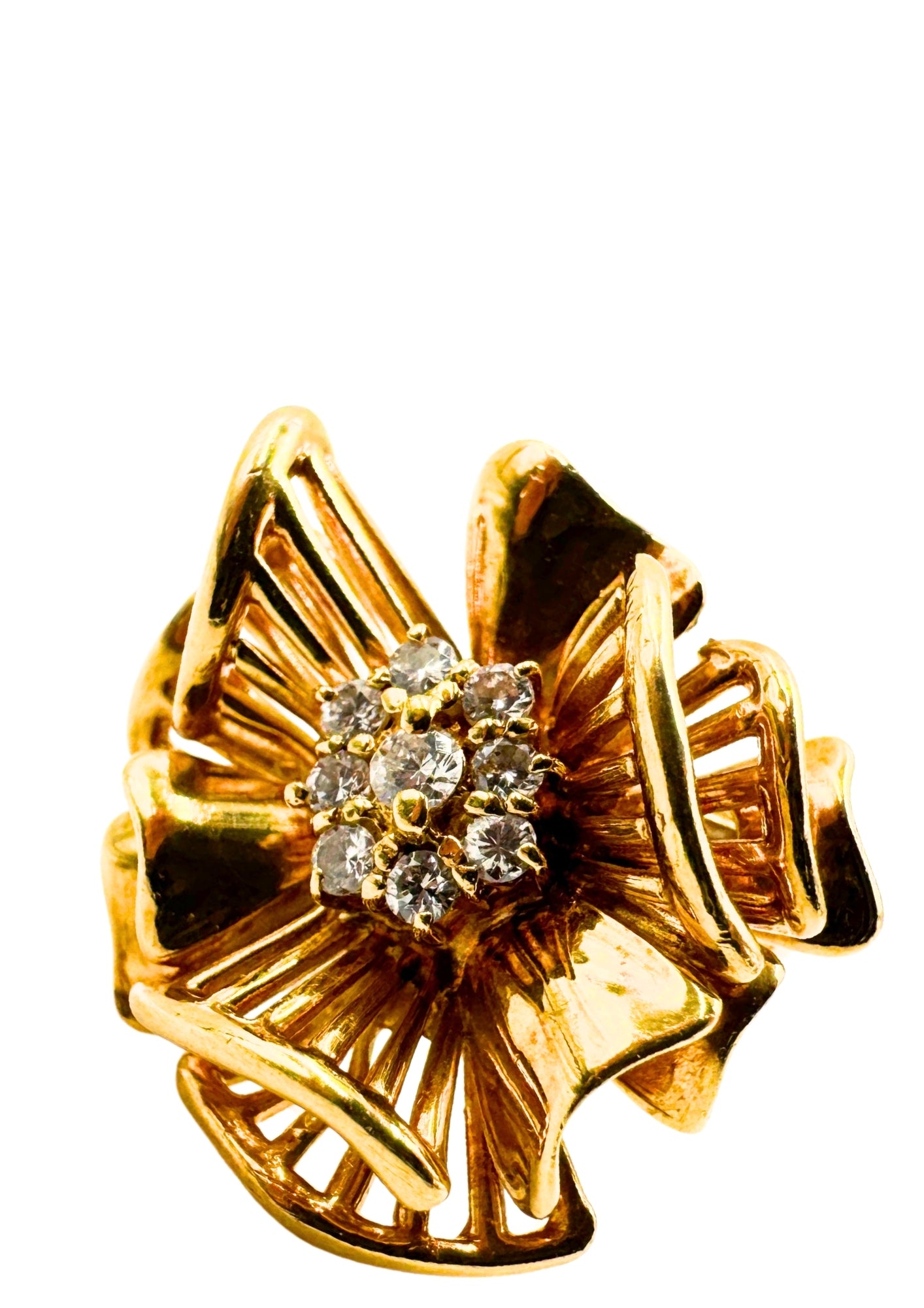 No Brand <br> K18 Ring D0.22