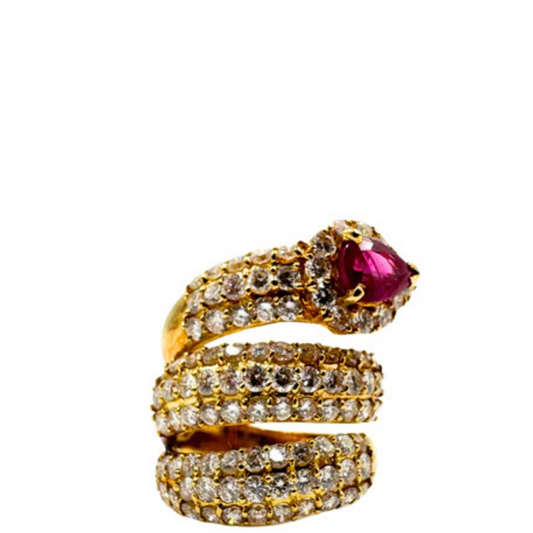 No Brand <br> K18 Ring R1.105 D2.80