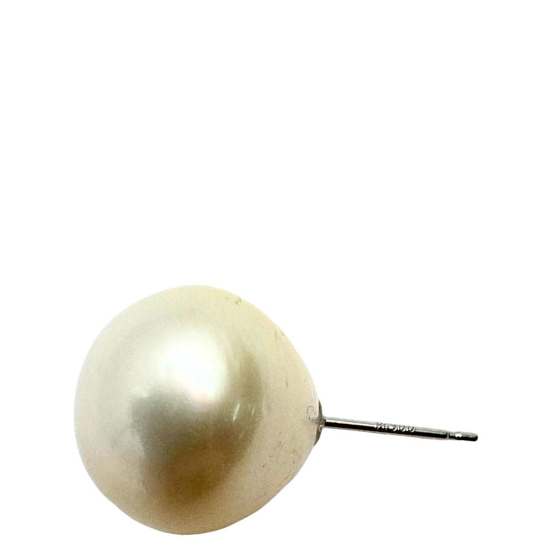 PT900 Earrings Pearl 12mm