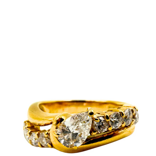 No Brand <br> K18 Ring D0.4 D0.54