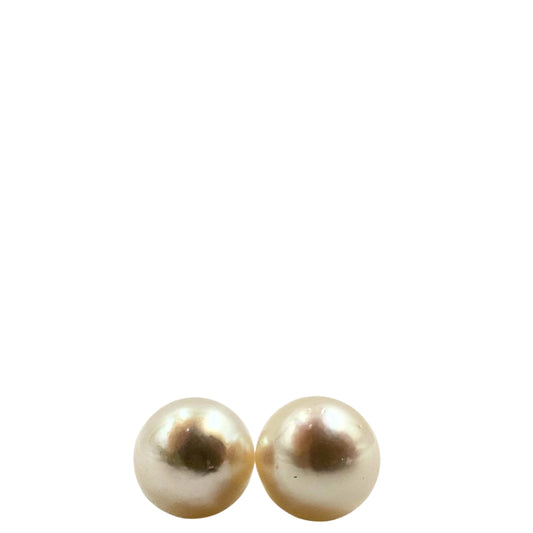 No Brand <br> K14WG Earrings Pearl