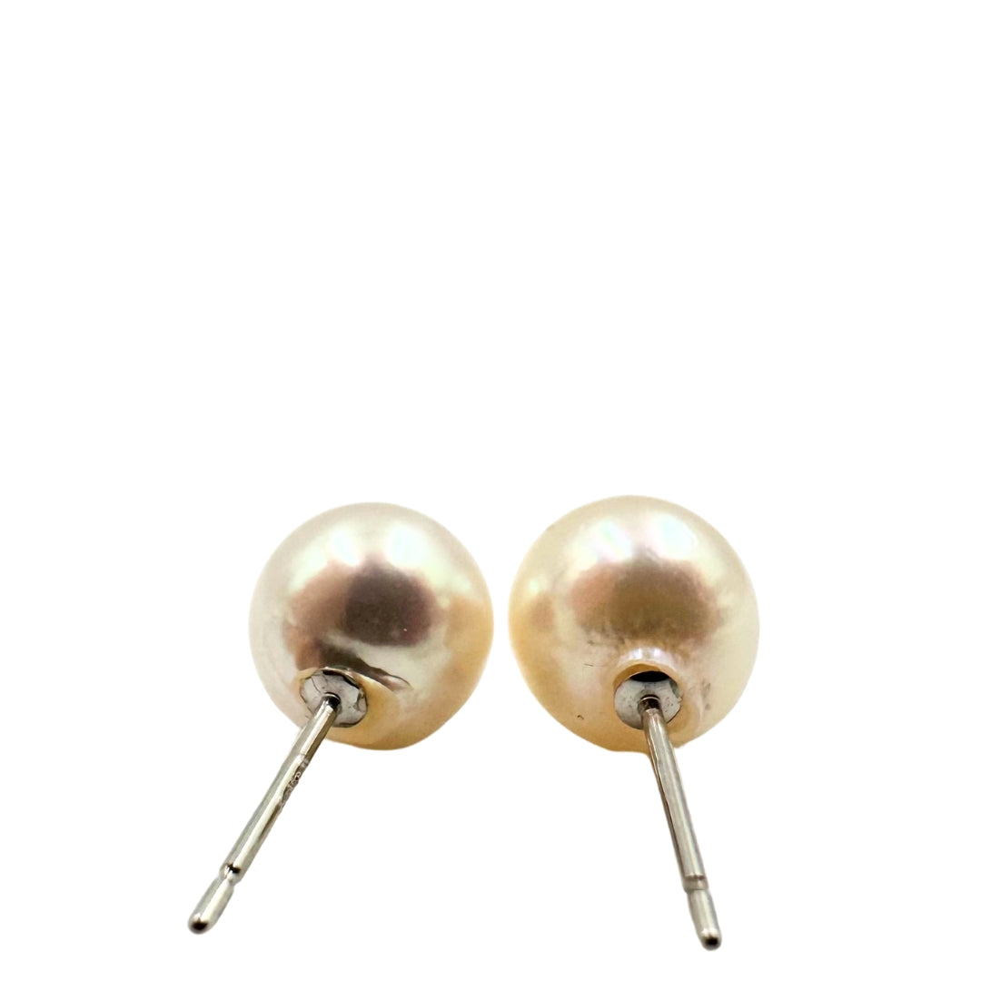 No Brand <br> K14WG Earrings Pearl