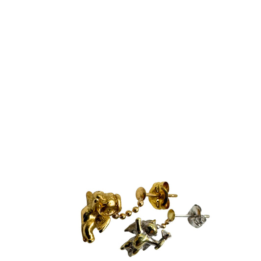 No Brand <br> K18/K14WG Earrings