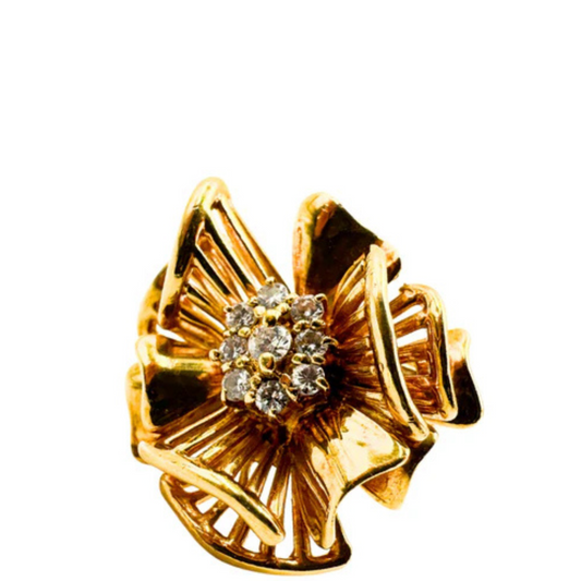 No Brand <br> K18 Ring D0.22