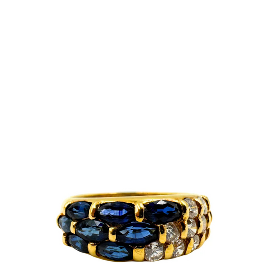 No Brand <br> K18 Ring S1.36 D0.67