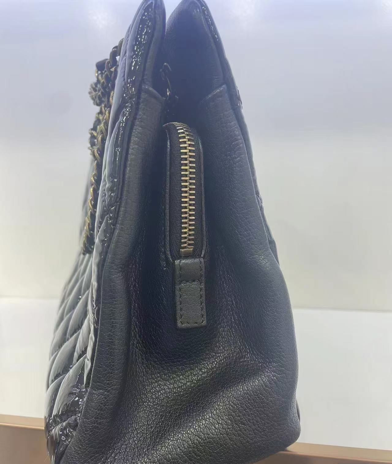 CHANEL<br>Patent Leather Shoulder Bag