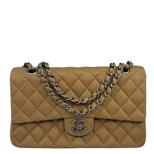 CHANEL<br>Matelasse Hand Bag Beige