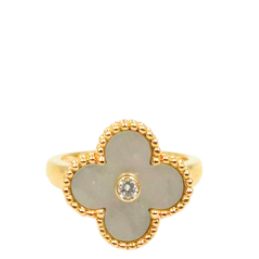 VAN CLEEF &ARPELS<br>Alhambra 750 Ring Diamond 6.1G
