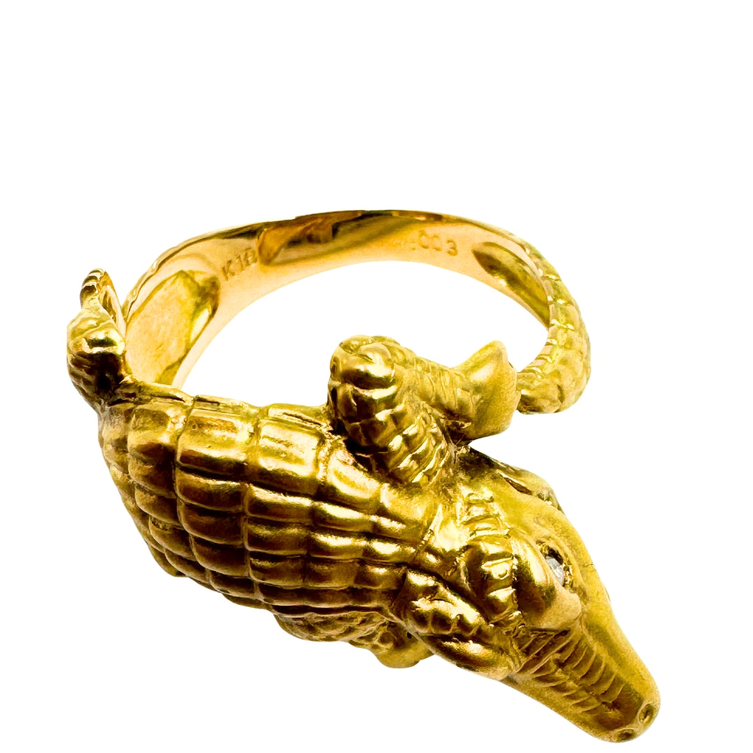 No Brand <br> K18 Ring D0.03