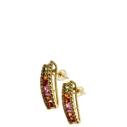 No Brand <br> K18 Earrings 0.9 0.9 D0.25 D0.25