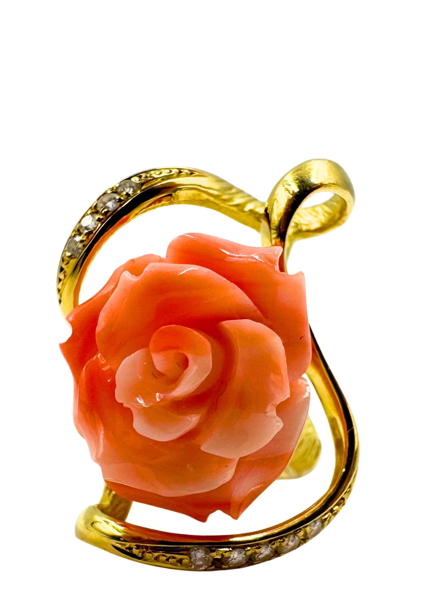 No Brand <br> K18 Ring D0.13