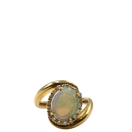 No Brand <br> K18 Ring OP1.00 D0.36