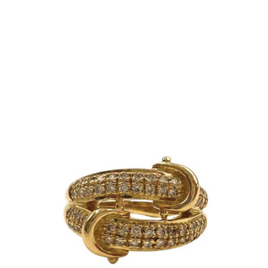 No Brand <br> K18 Ring D0.50