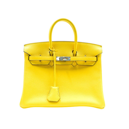 HERMES<br> Birkin 25 Jaune De Naple D stamp