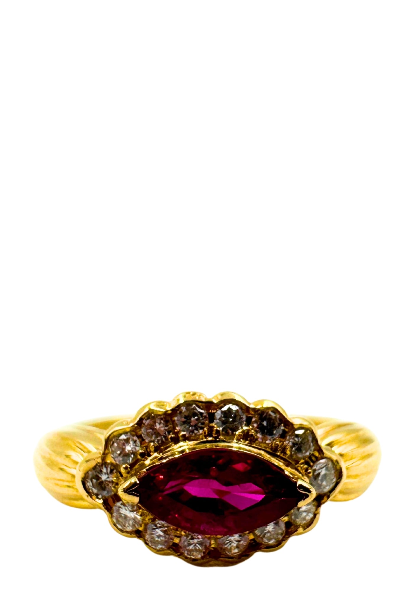 No Brand <br> K18 Ring R0.71 D0.21