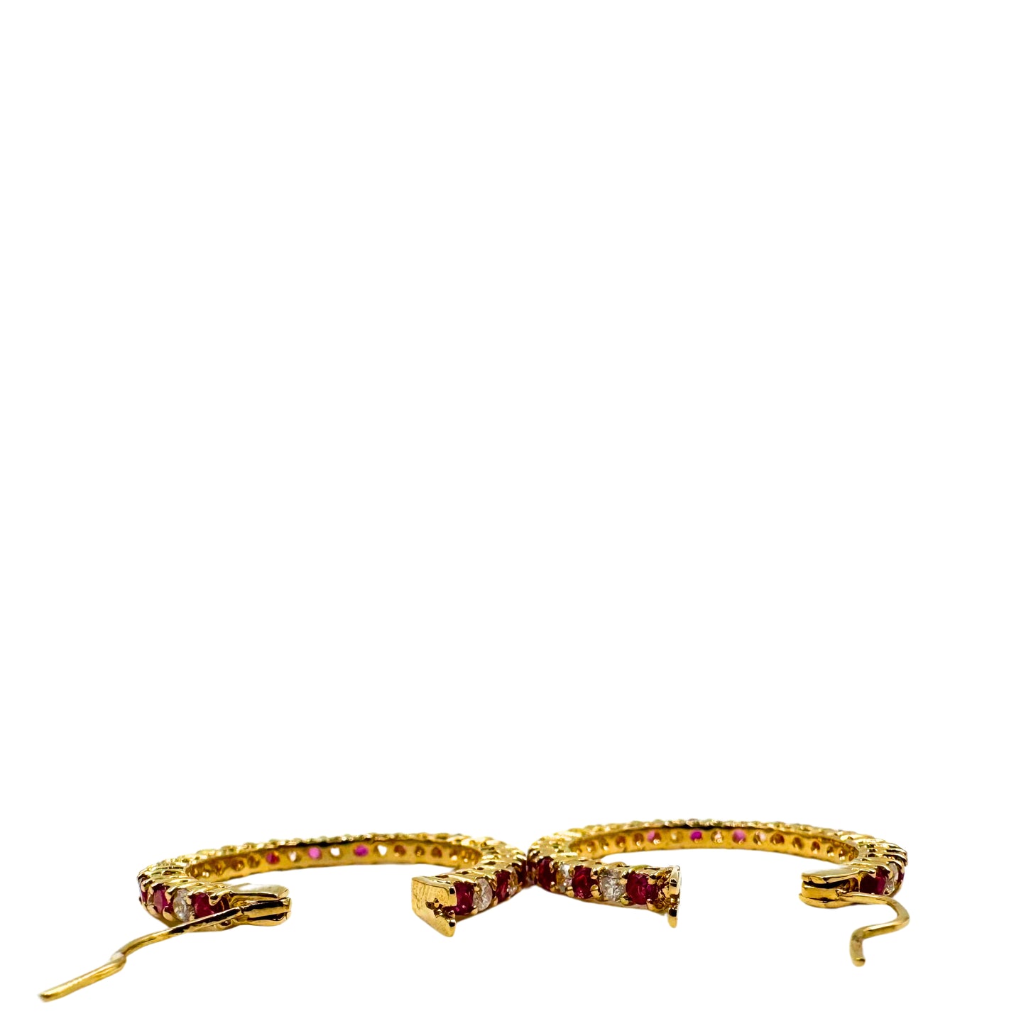 No Brand <br> K18 Earrings R1.81 D1.29