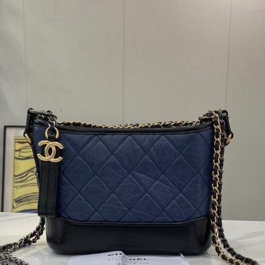 CHANEL<br>Gabrielle Small Hobo Bag Navy
