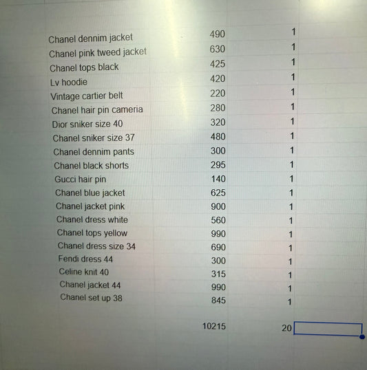 Your select 21items