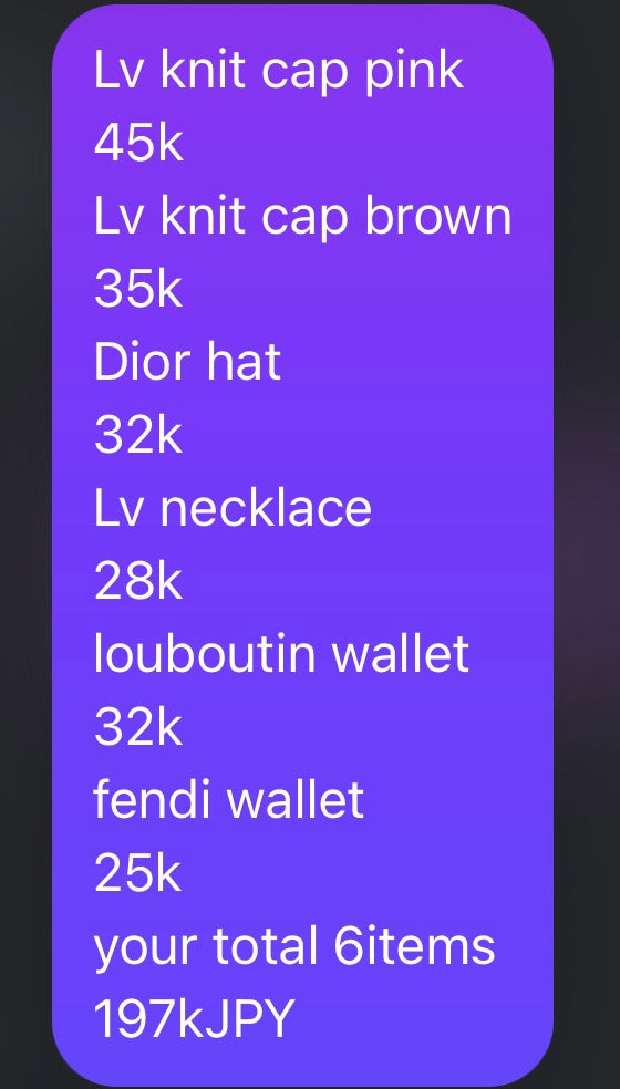Your select 6items