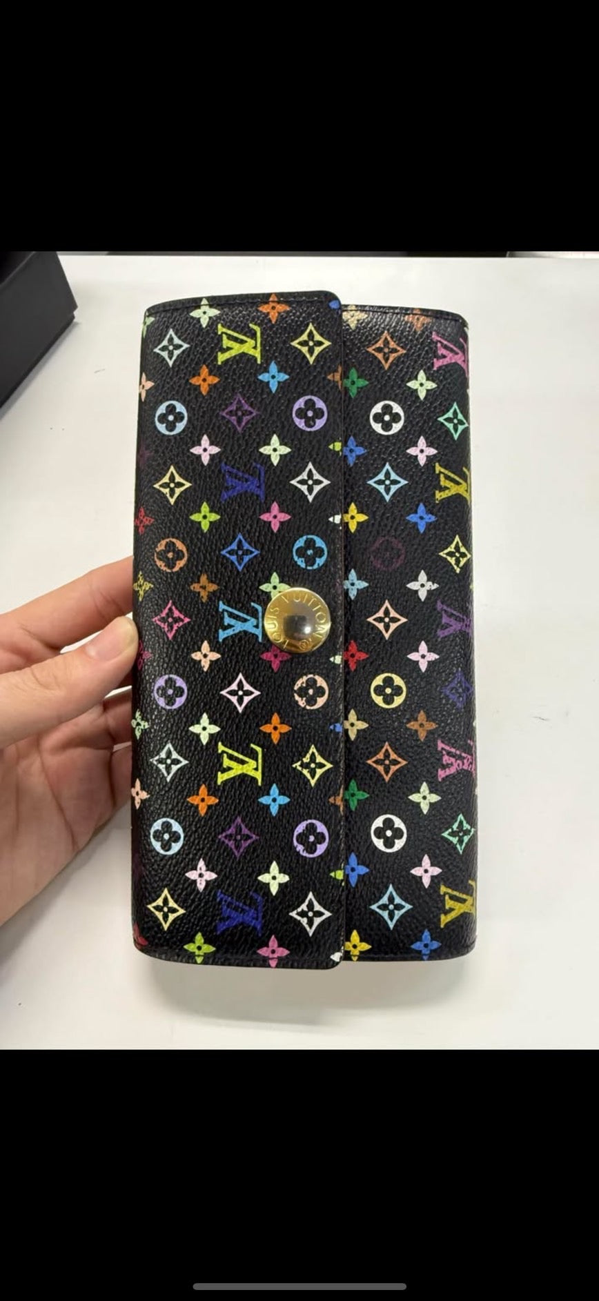 One scarfs and LV wallet