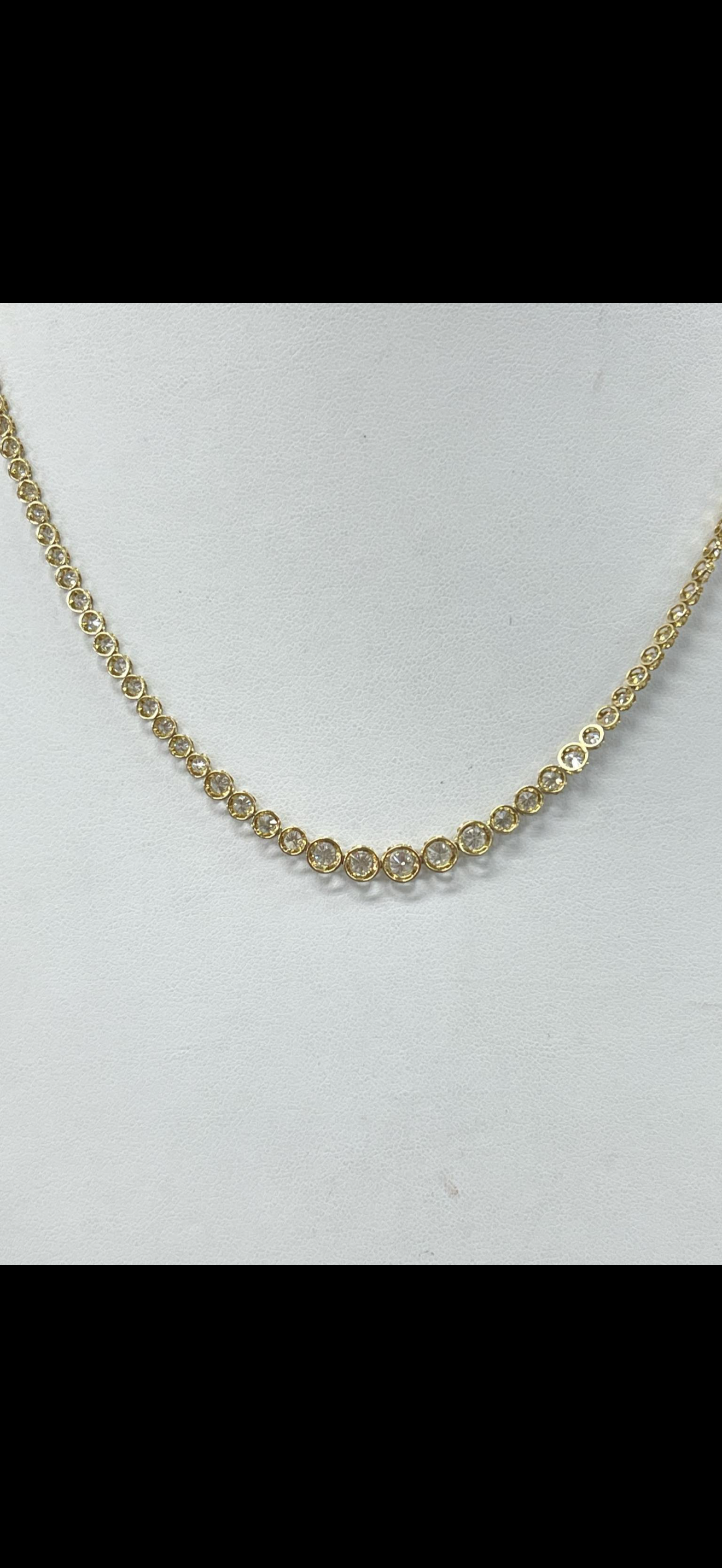 tennis necklace 5.14ct