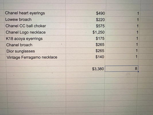 Your select 8 items