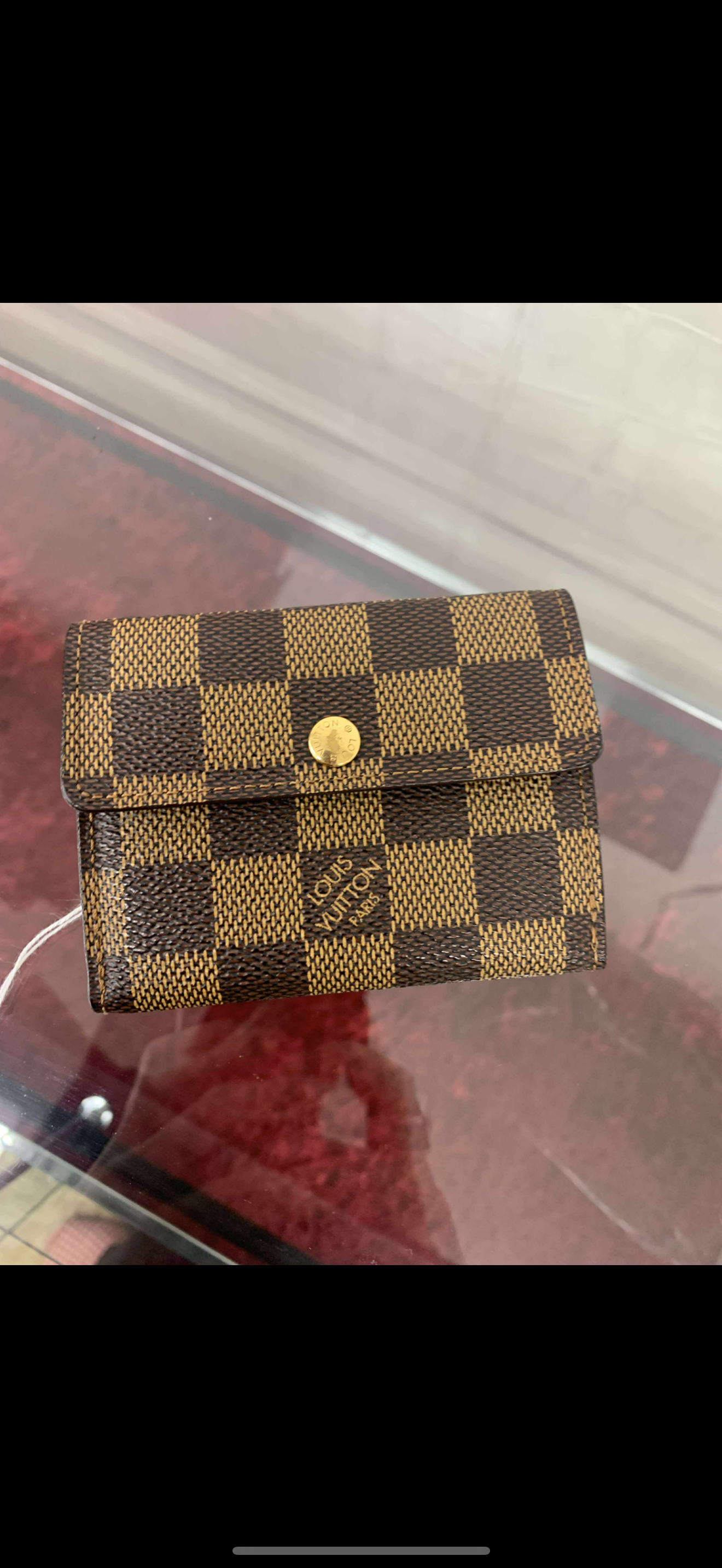 Lv damier card case