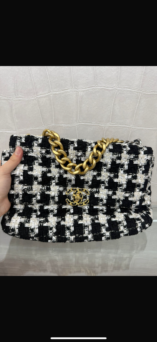 chanel tweed bag