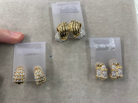 k18 earrings Diamond Set