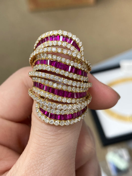 k18 ring R2.70 D2.85 15.6g