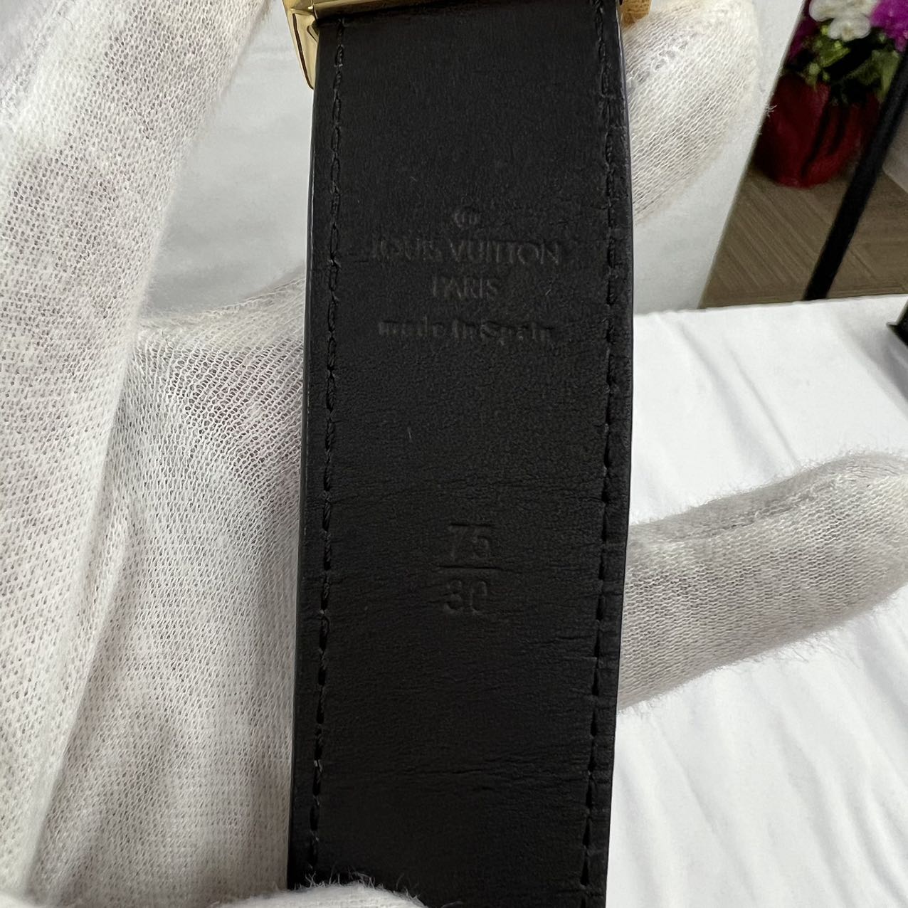 LOUIS VUITTON<br> Ceinture-Gürtel mit Monogramm