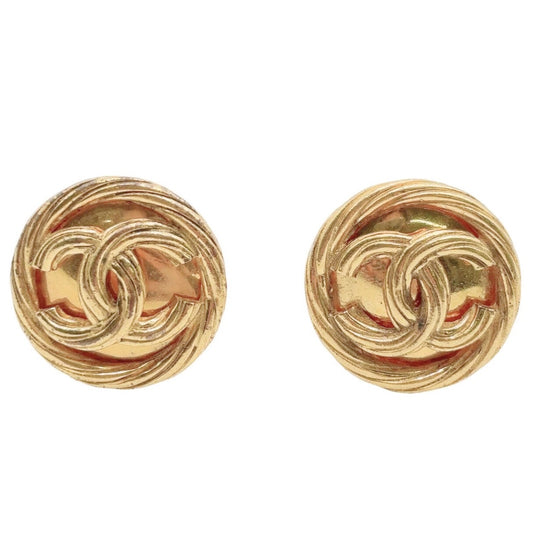 CHANEL <br> CC Earrings Gold