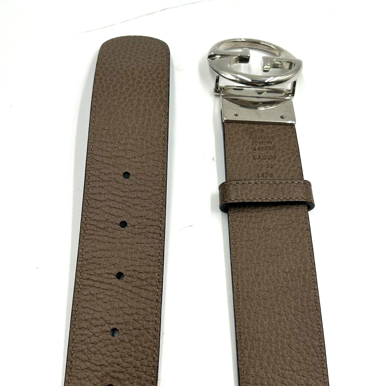 GUCCI<br>Reversible Leather Belt 449715