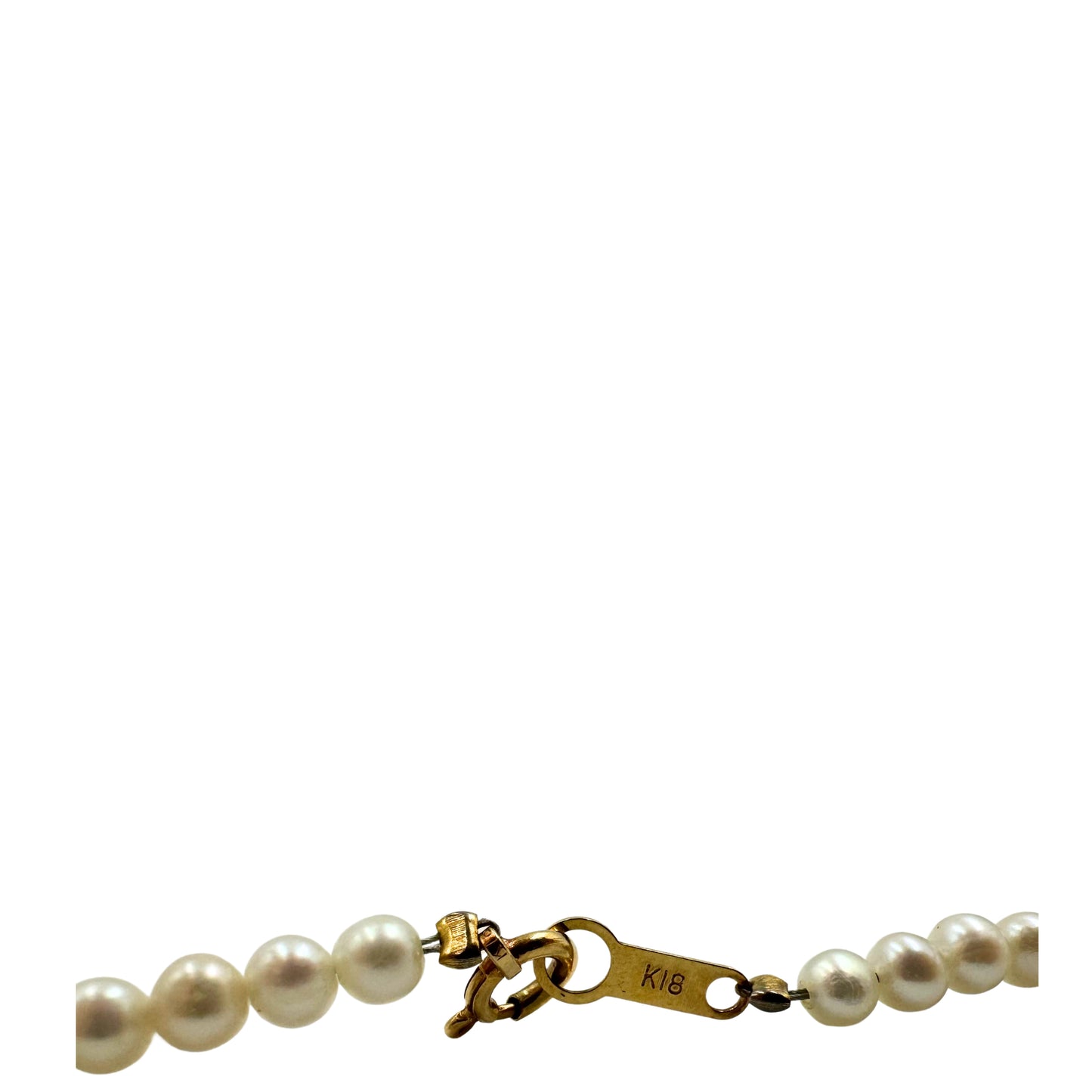 No Brand <br> K18 Pearl Necklace