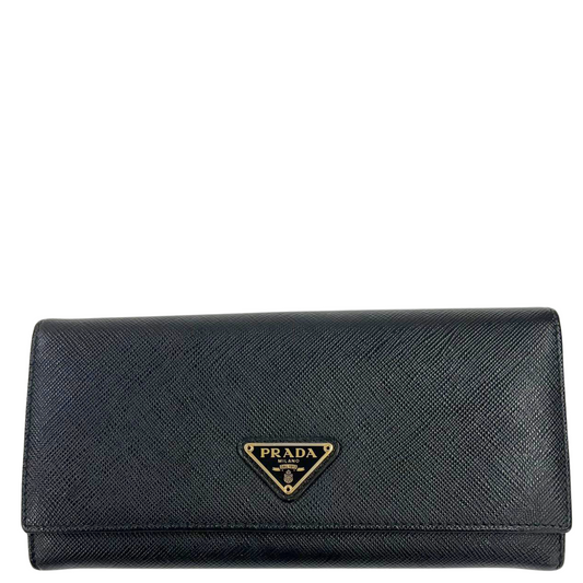 PRADA<br>Long Wallet Black