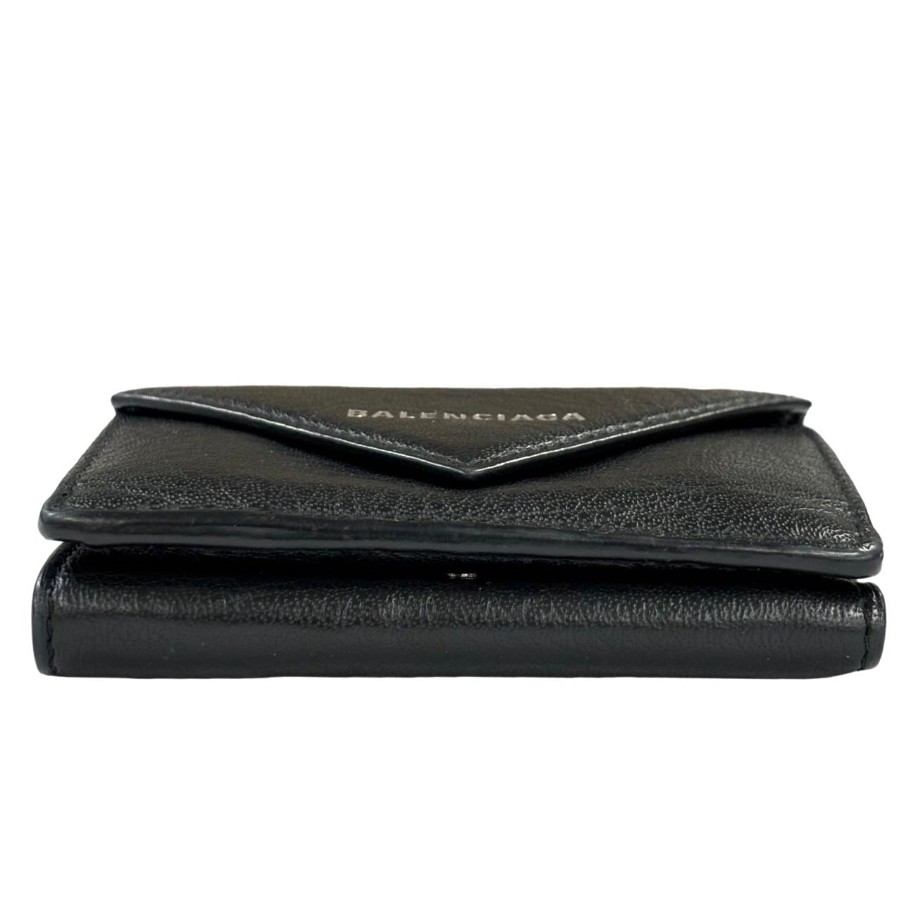 BALENCIAGA<br> Portefeuille compact en cuir Papier