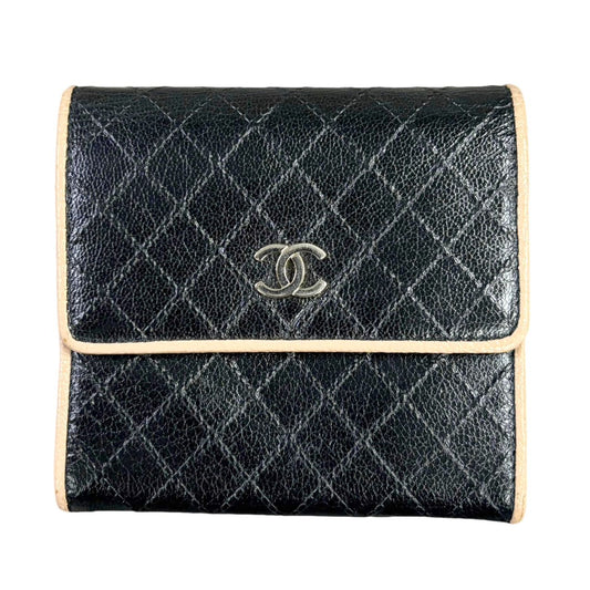 CHANEL <br> Quilted Leather CC Trifold Wallet