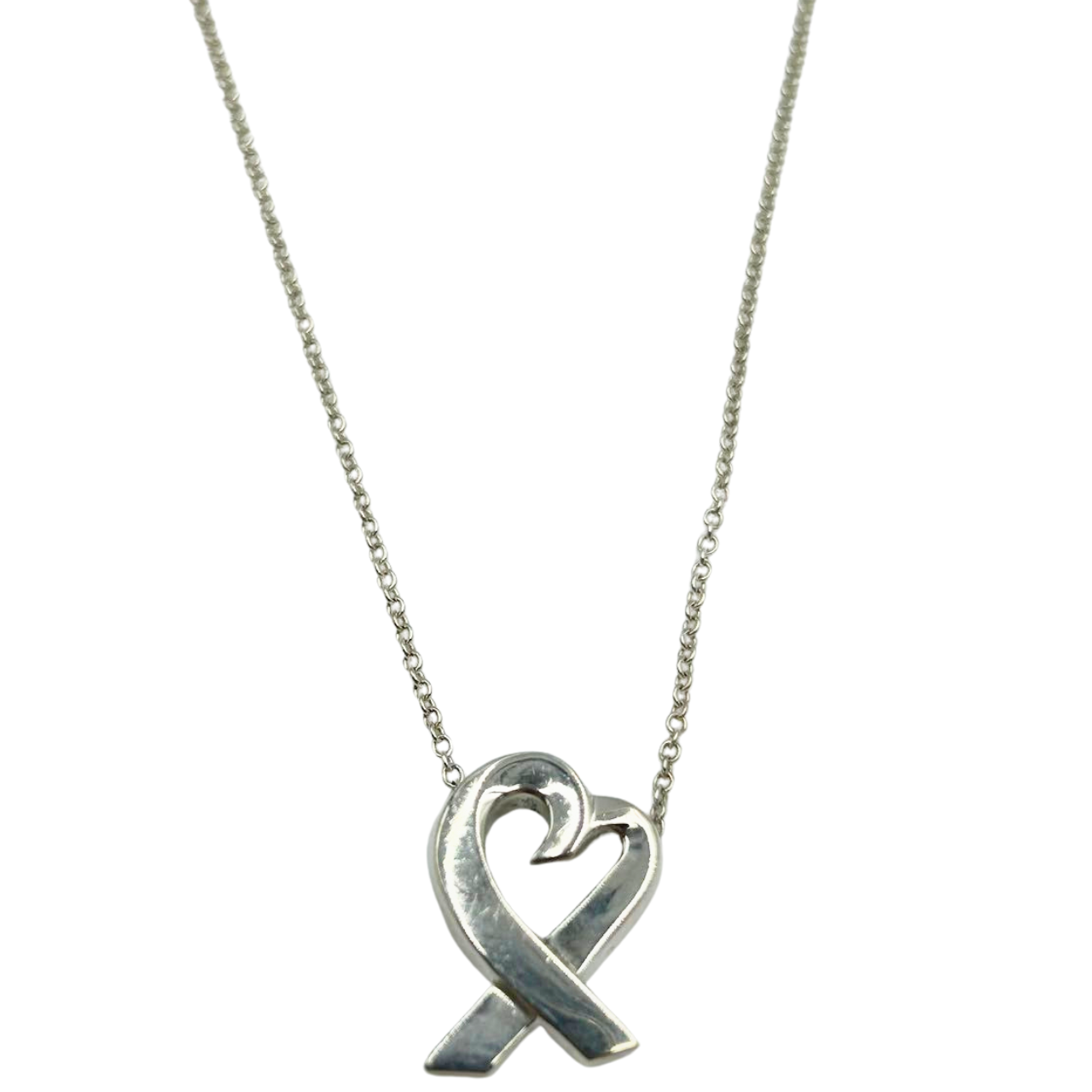 Tiffany & Co. Rubbing Heart Necklace