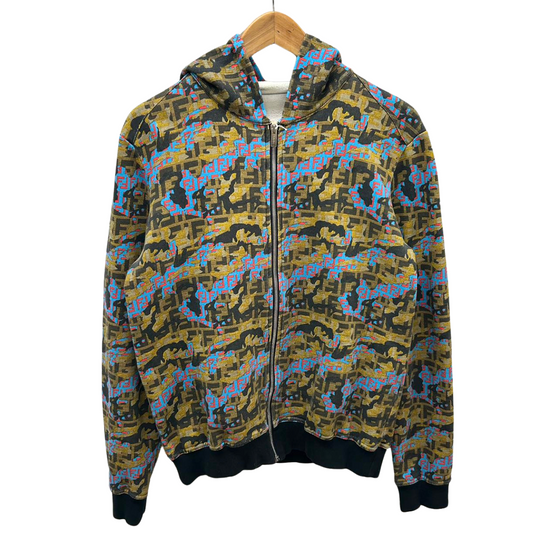 FENDI<br>Logo Camo Zip Uo Hoodie