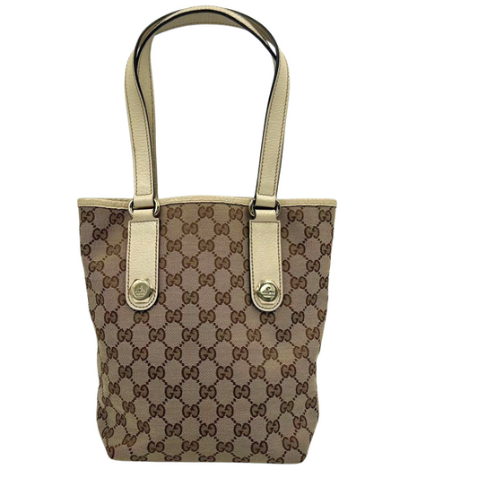 GUCCI<br> Tote Aus Canvas Mit GG