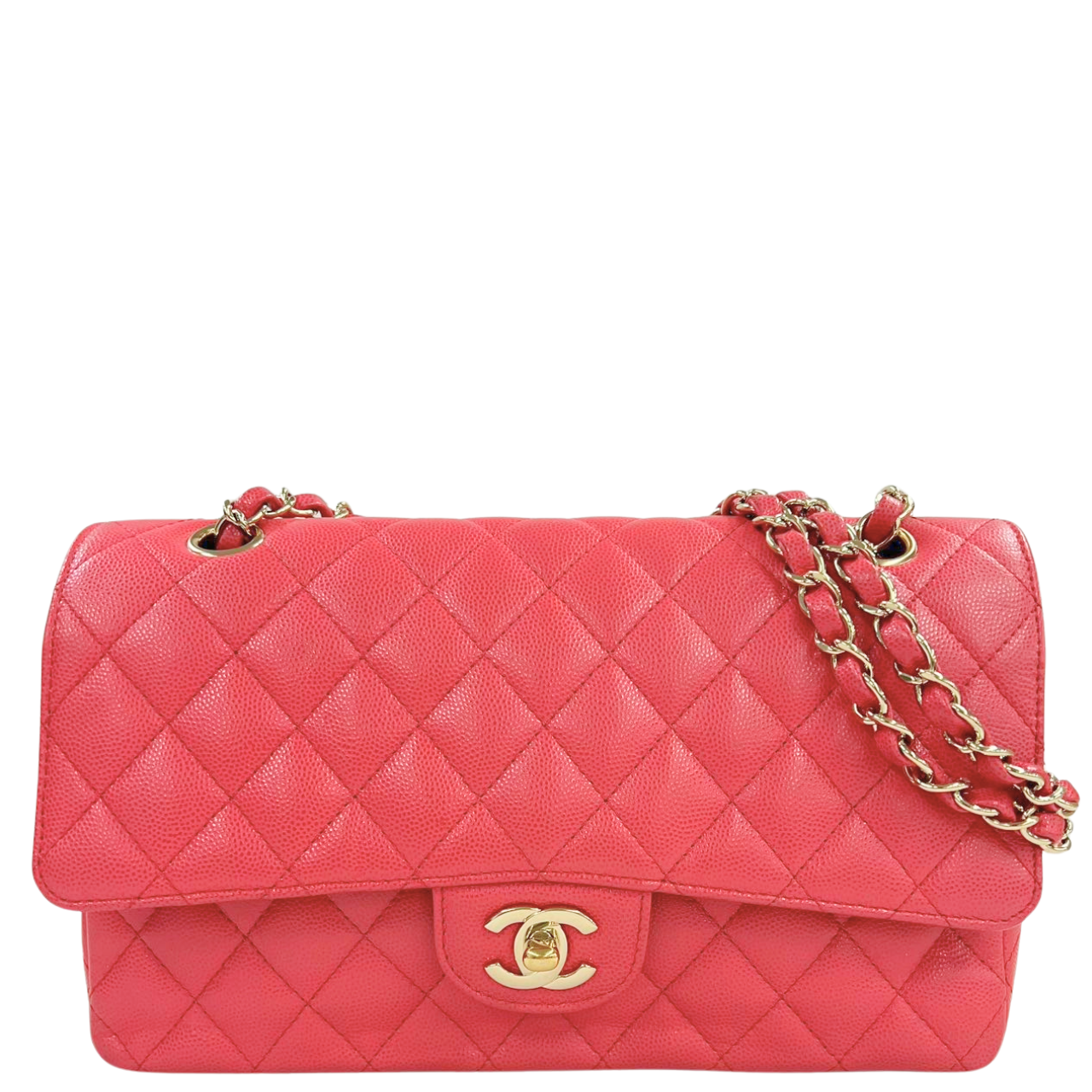 CHANEL<br>Matelasse Caviar Pink