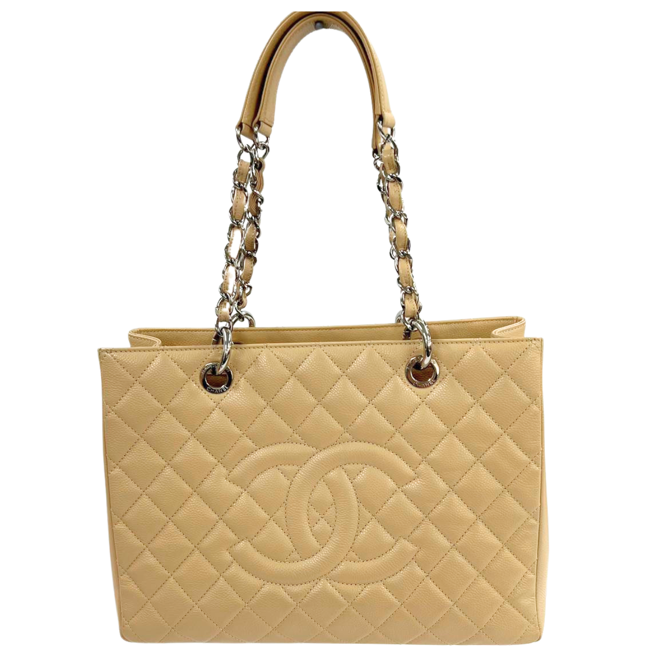 CHANEL<br> GST Caviar Beige