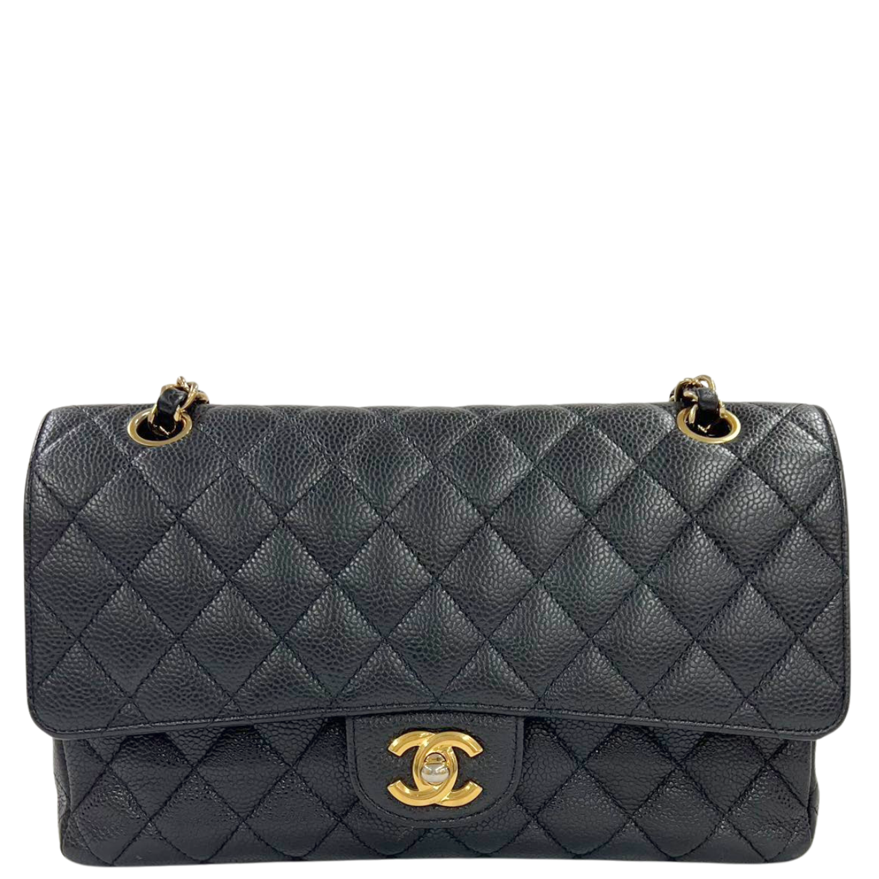 CHANEL<br>Matelasse Caviar Black