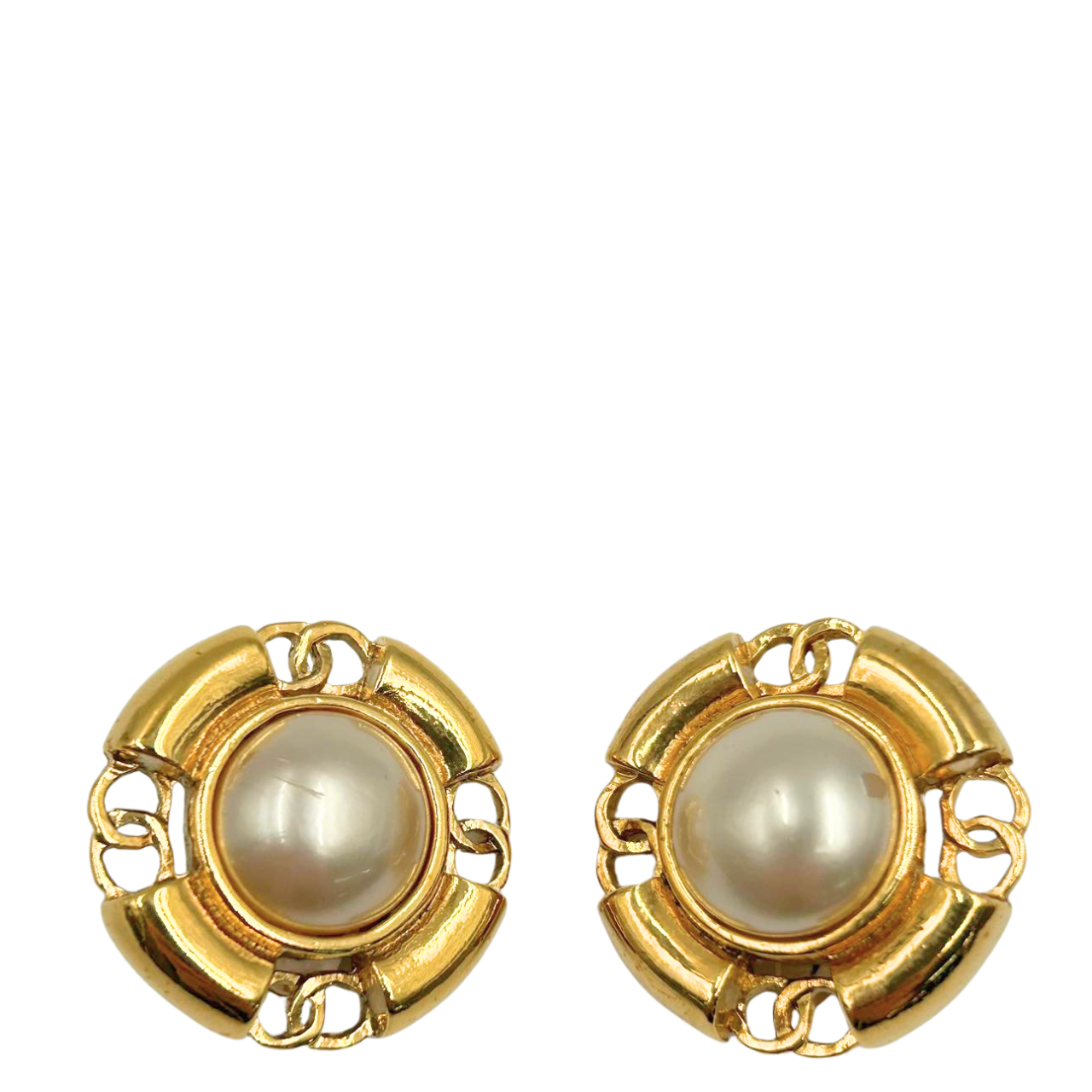 CHANEL<br>Co Co Mark Earrings