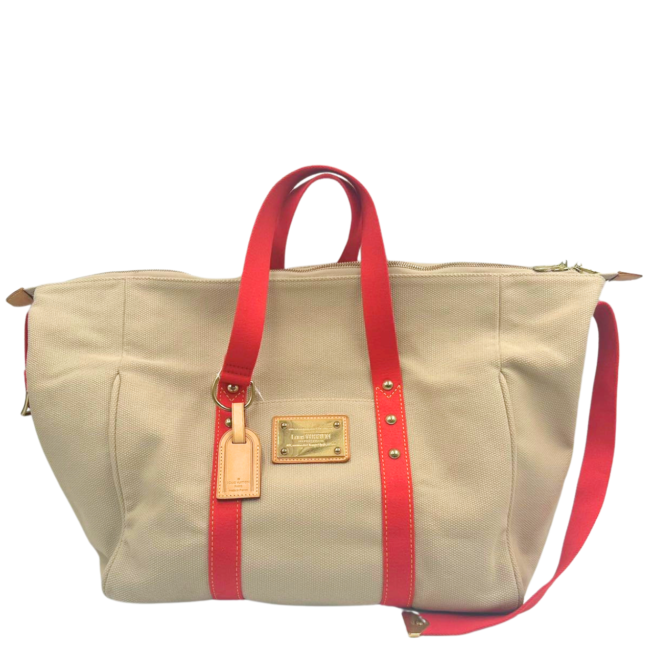 LOUIS VUITTON<br>Sac Weekend Beige M40029