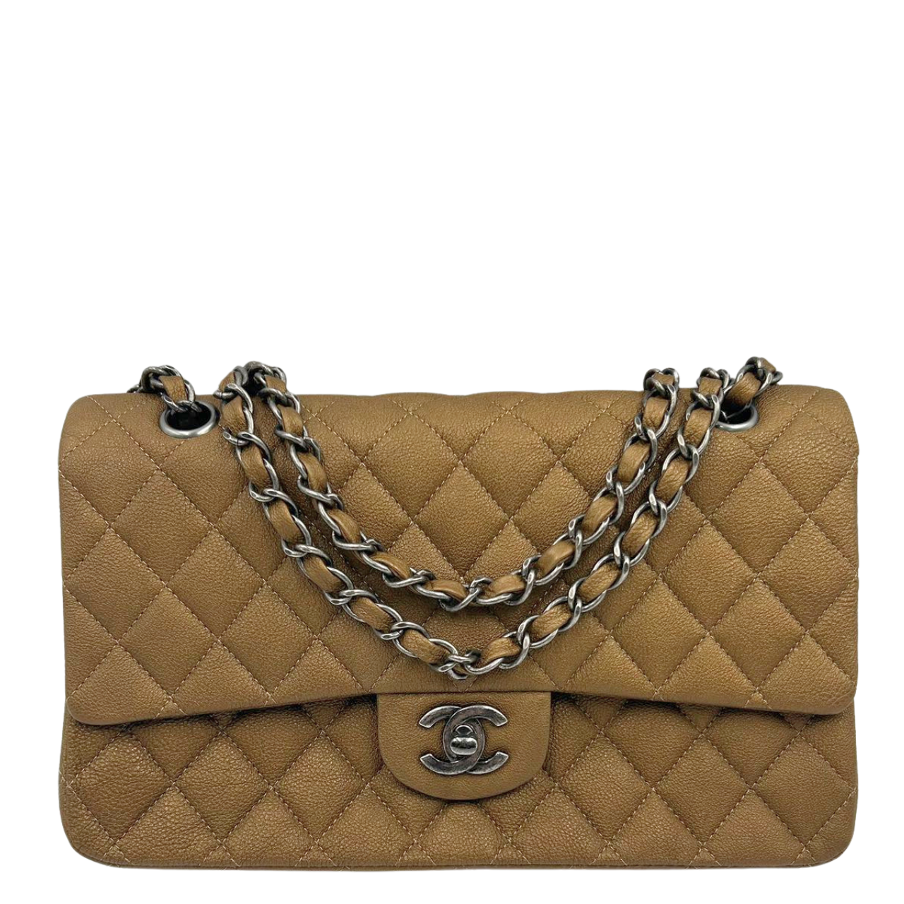 CHANEL<br>Matelasse  Hand Bag Beige