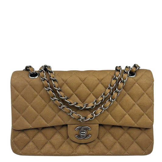 CHANEL<br> Matelassé Handtasche Beige