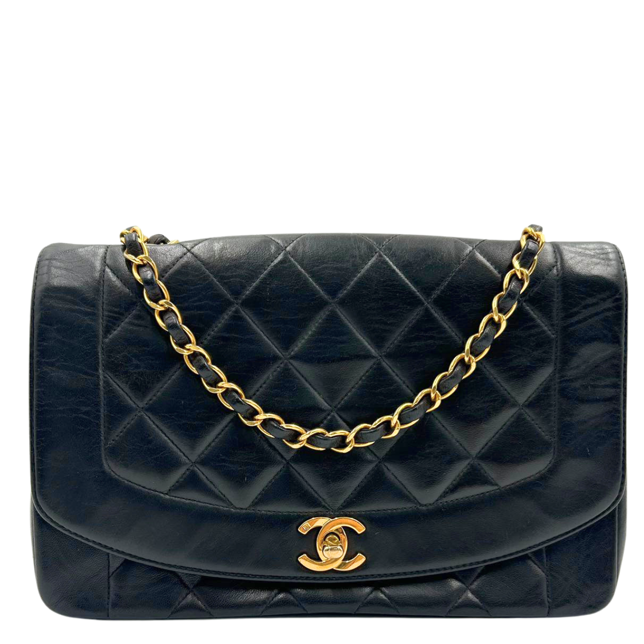 CHANEL<br>Matelasse Diana Flap Chain Shoulder